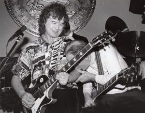 Jimmy Page and Les Paul 1987, NY1.jpg